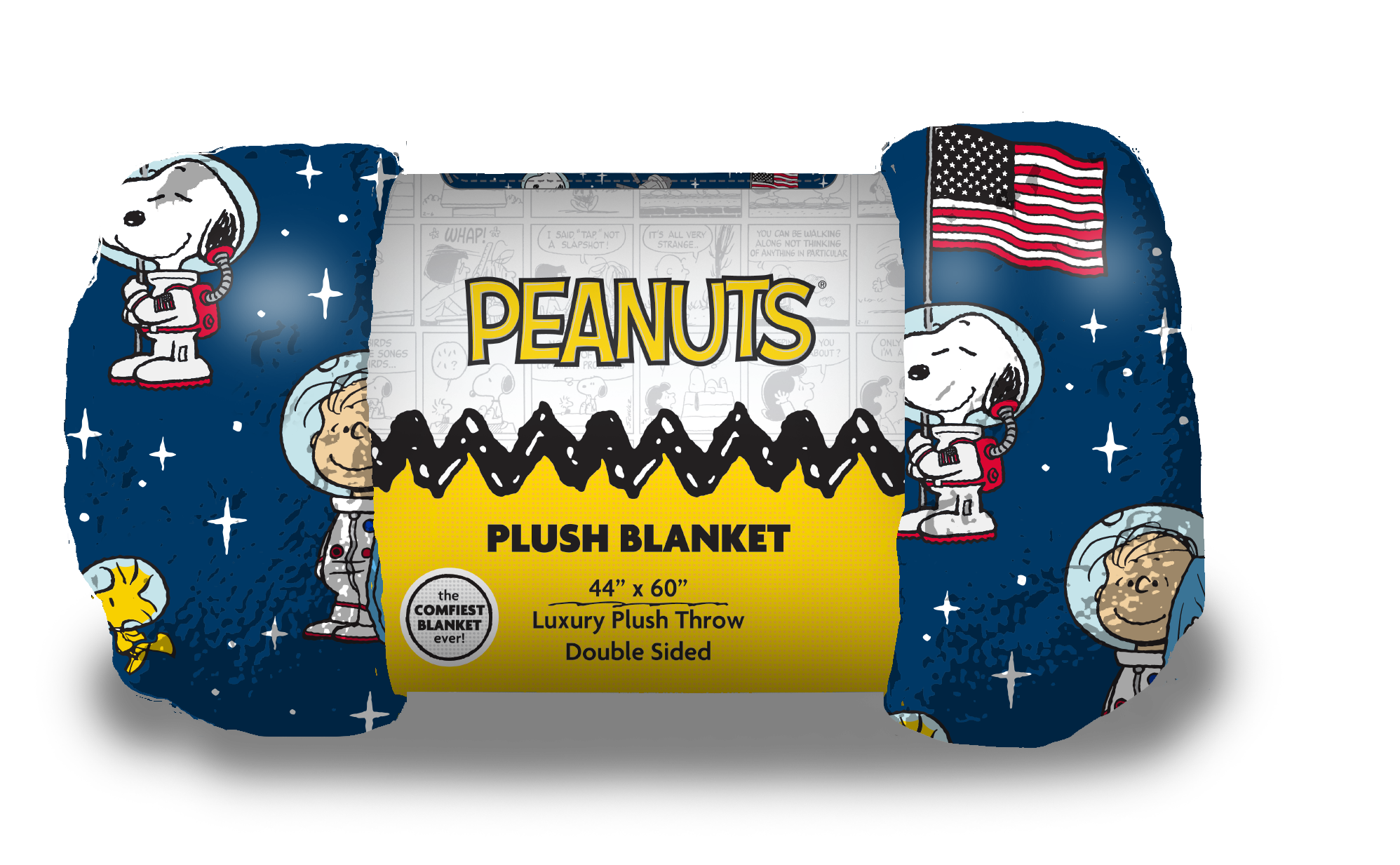 BRIEF INSANITY - Wholesale Throw Blanket - Snoopy Space Throw Blanket1