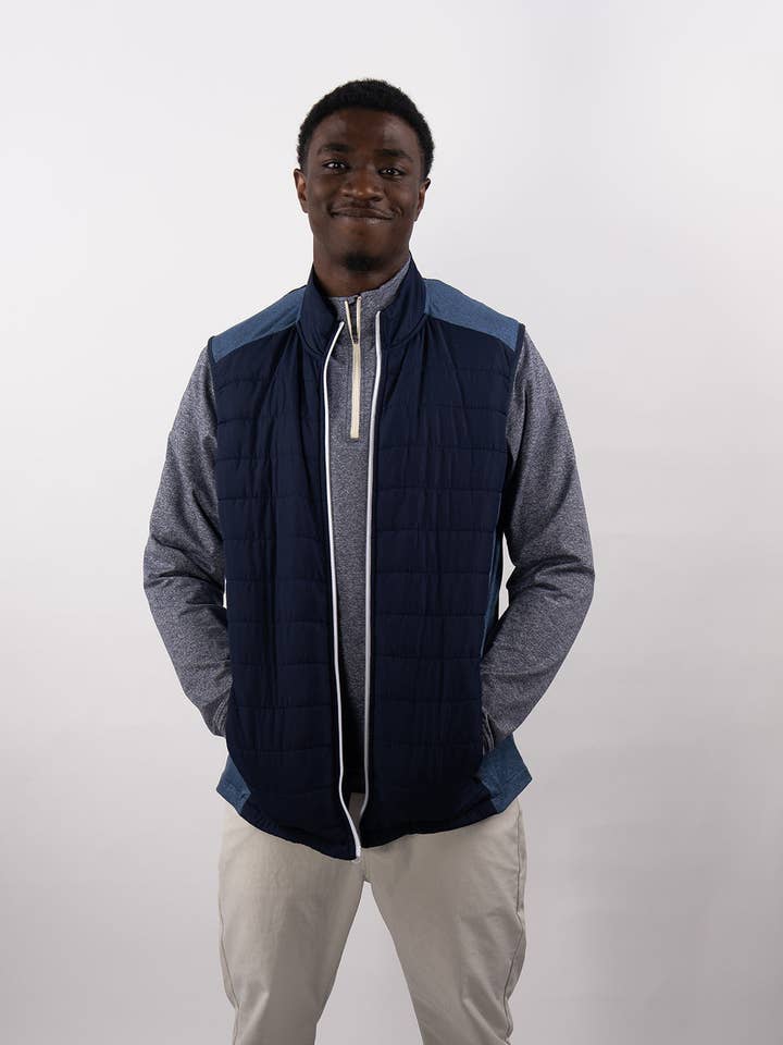 Keeper Hybrid Vest for wholesale by Fluke Apparel Company