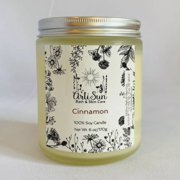 100% Soy Candle - Cinnamon for wholesale by ArtiSun Soap Company