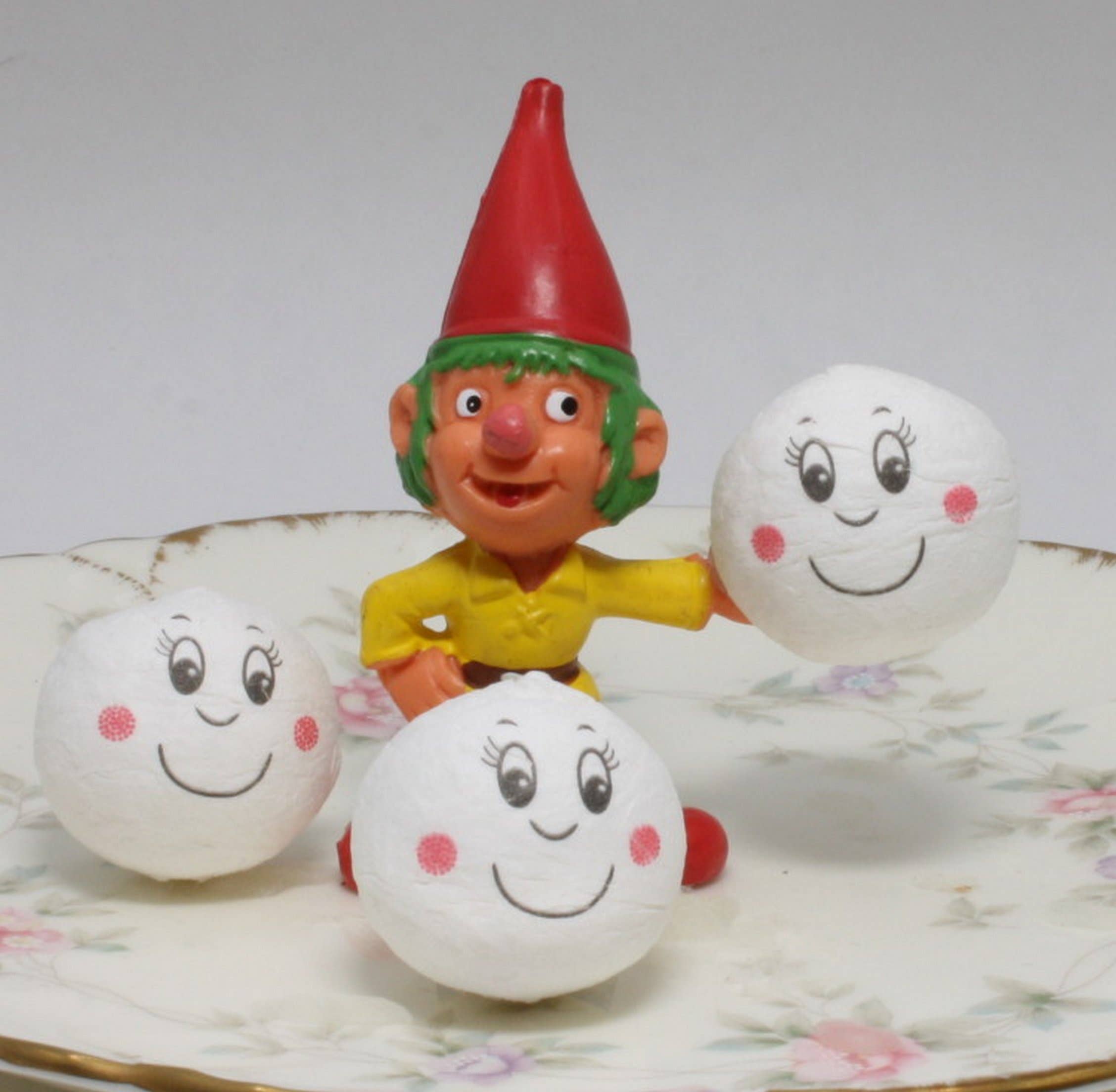 Smiley Rosy Cheeks - 1" Cotton Dollhead - Set of 8 for wholesale on Faire3