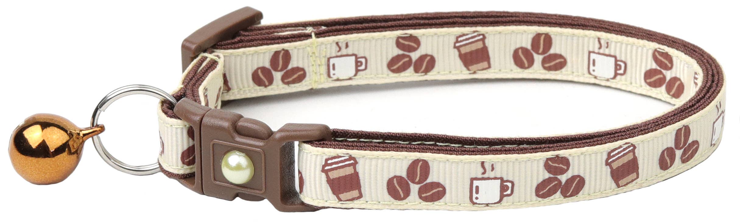 From Pugs to Persians Pet Accessories, LLC - Wholesale Pet Collar - Cat - Coffee Beans Breakaway Cat Collar14
