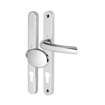 Hoppe Tokyo uPVC Multipoint Lever/Pad Door Handle - 92/62mm c/c - 60-70mm door thickness - Chrome for wholesale by Diybasket