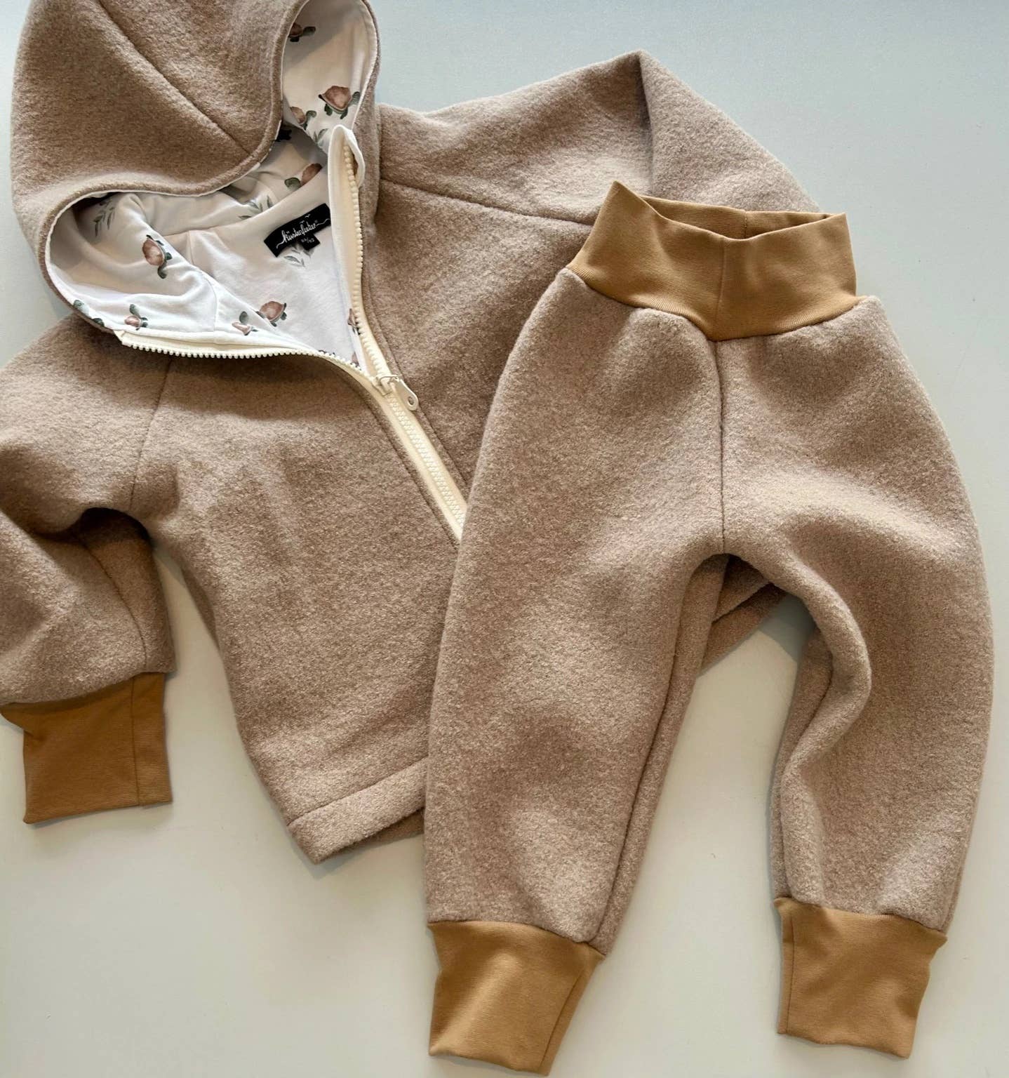 Küstenfieber® - Wholesale Pants - Kids - Growing wool walk pants for baby & child, camel beige1