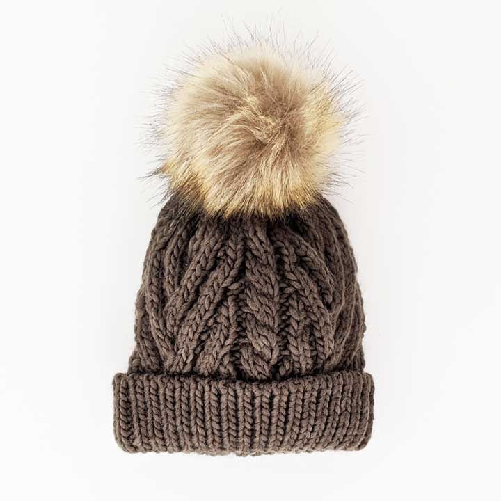 Huggalugs - Wholesale Beanie - Kids - Loden Green Pop Pom Pom Beanie Hat Baby & Kids