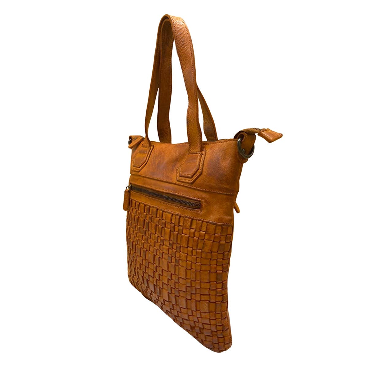 Arrigo - Wholesale Shoulder Bag - Women's - Braided Leather Leather Bag with a Short and a Long Handle17