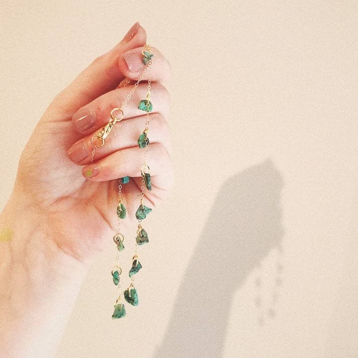 Eaarthbones Jewelry - Wholesale Pendant/Charm Necklace - Leah Necklace | Turquoise2