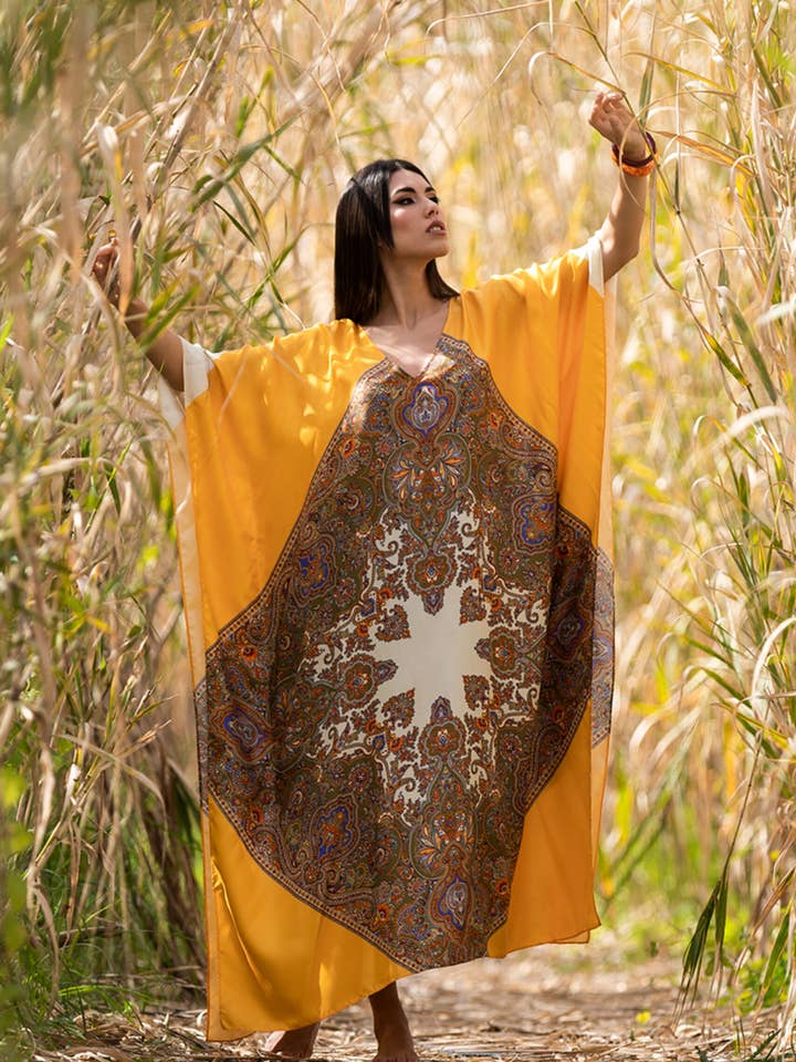 Caftan Etrò Orange pour la vente par KELLE' CAPRI