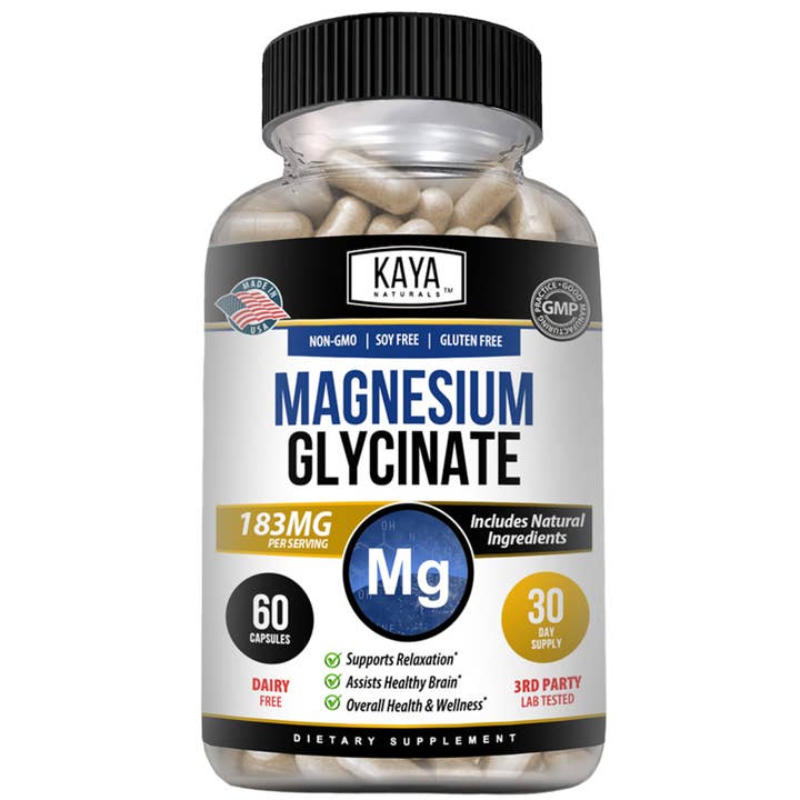 Kaya Naturals Magnesium Glycinate for wholesale by Kaya Naturals