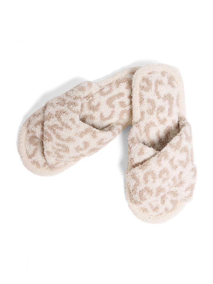 Hana - Wholesale Slippers - Women's - Leopard criss-cross slippers5