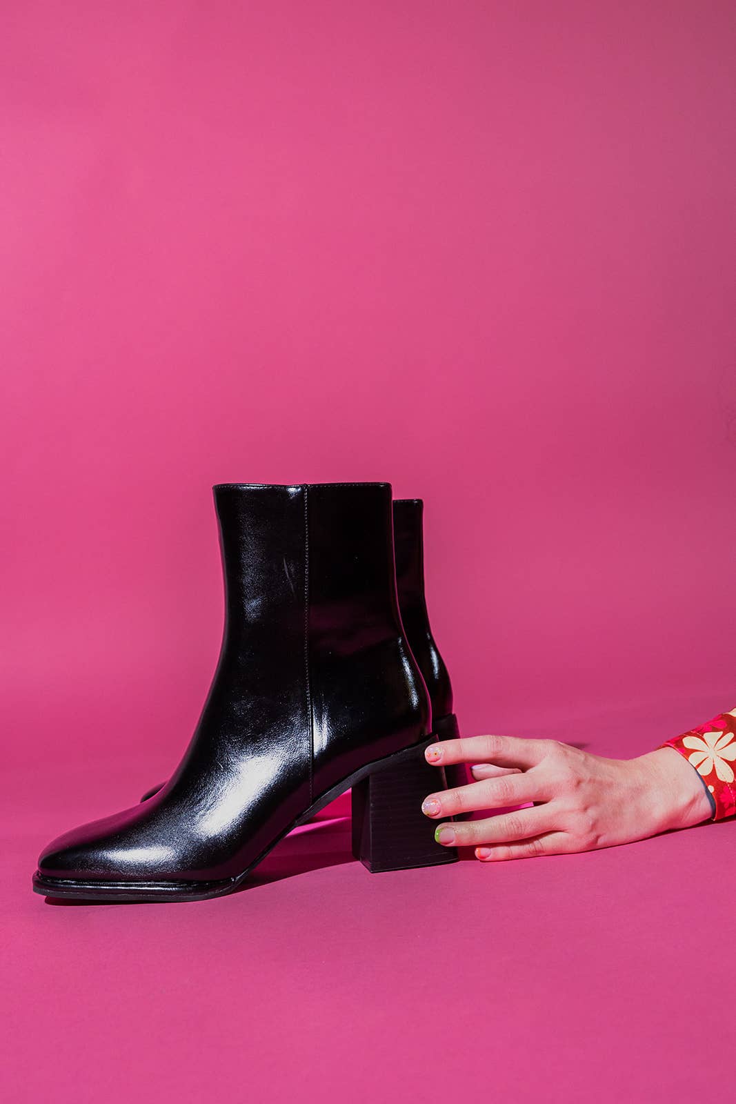 PETALLE – Botins - Mulher por atacado – Bota de salto alto com biqueira quadrada e salto geométrico largo Tara2