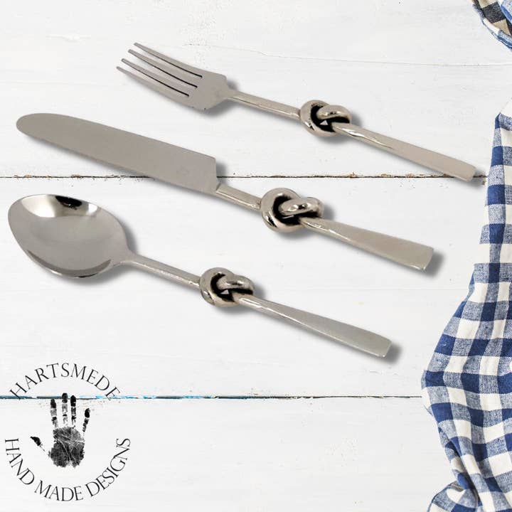Hartsmede – wholesale Assorted cutlery set – Knotted Steel Cutlery Set