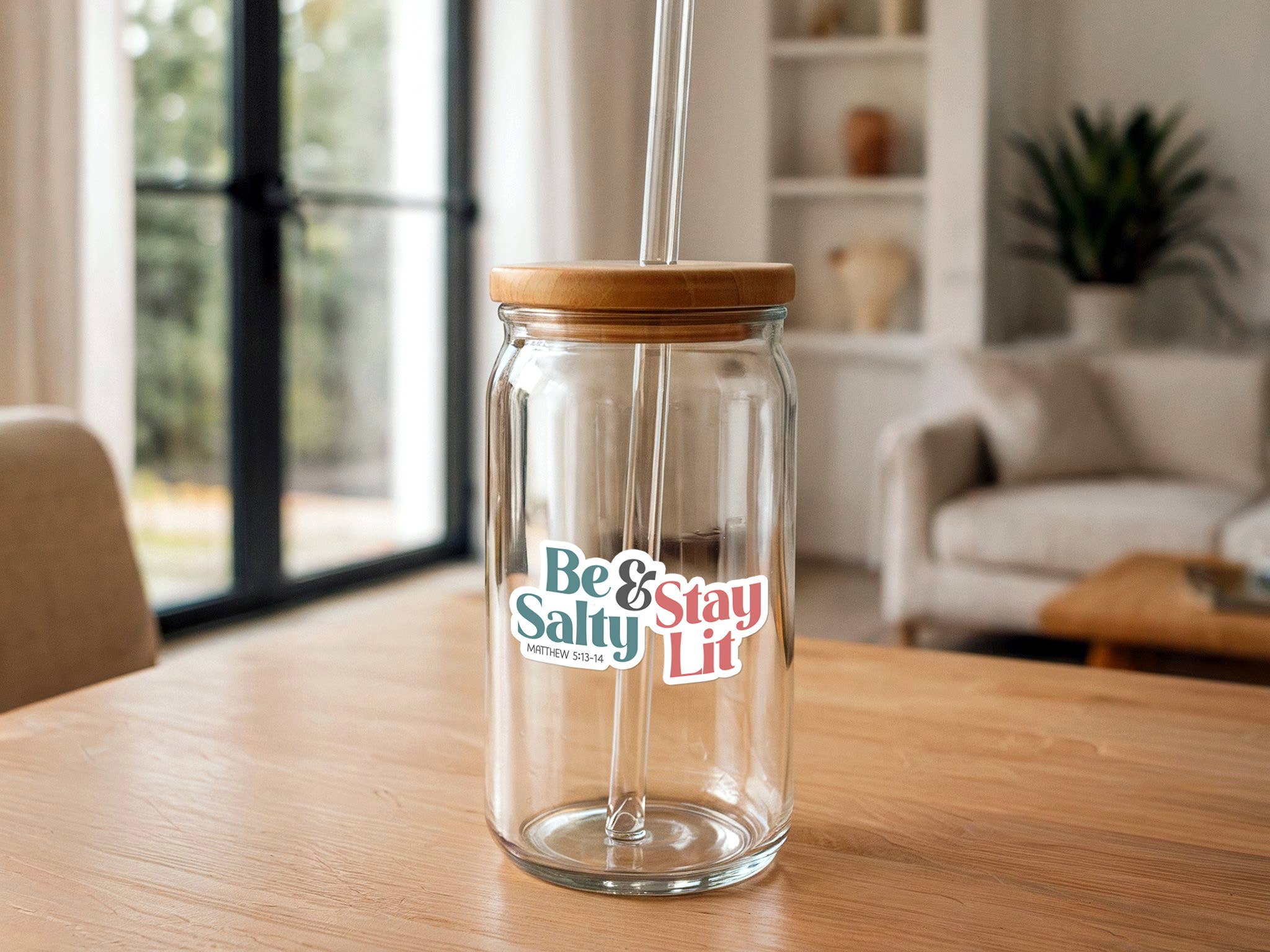 Missional Merch - Wholesale Sticker - Be Salty & Stay Lit (Salt & Light) | Vinyl Christian Sticker2