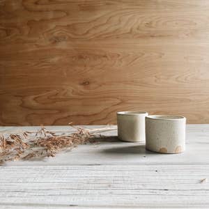 White Modern Coffee Mug by Tina Fossella Pottery