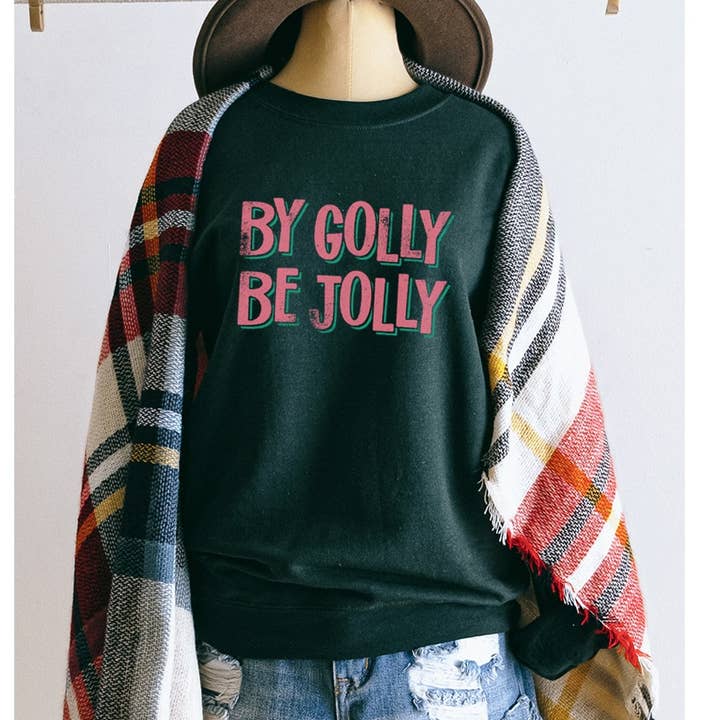 BY GOLLY BE JOLLY GRAPHIC TEE for wholesale by Illustrated Society