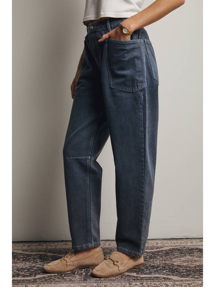 Forte - Wholesale Jeans - Women's - High Rise Barrel Utility Jeans FP0004 14