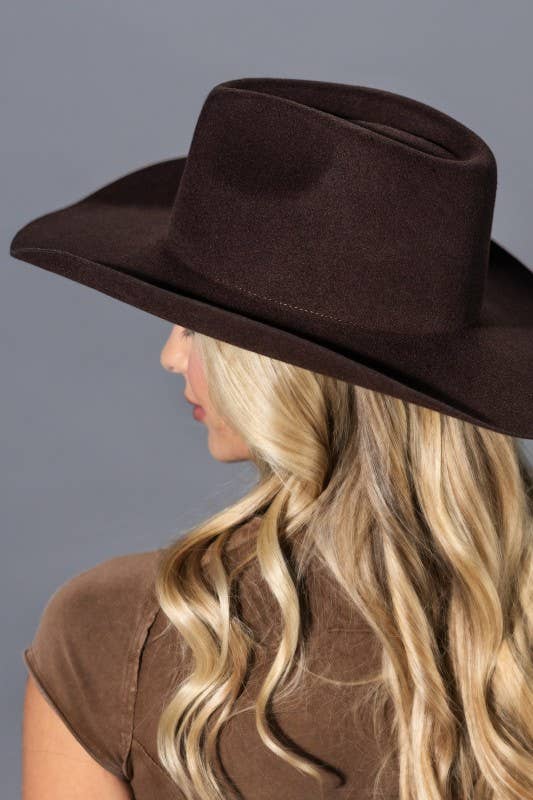 Urbanista - Wholesale Fedora - Women's - 100% Australian Wool Hard Brim Cowboy Hat-Blank 11