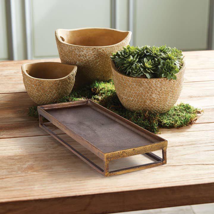 Napa Home & Garden - Wholesale Decorative Tray - Cabot Raised Rectangular Tray1