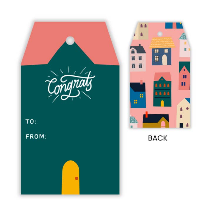 Ensemble de 10 étiquettes-cadeaux pour pendaison de crémaillère pour la vente par Paper Giggles