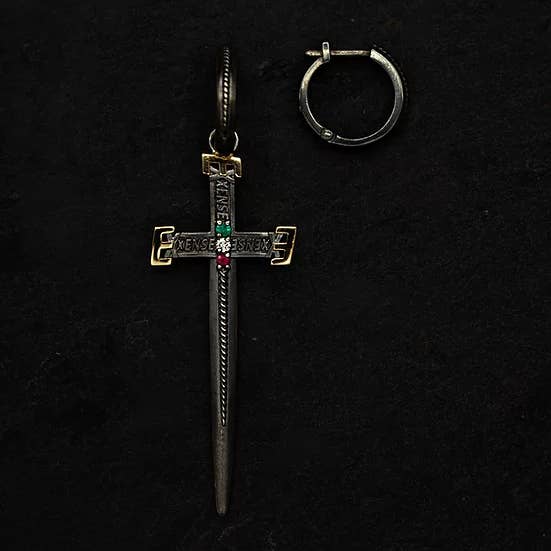 Julia Costantino - Wholesale Huggie Earrings - Great Ares-Silver and 9kt Gold Earring1