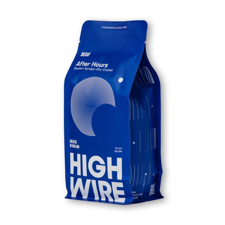 After Hours Decaf for wholesale by Highwire Coffee Roasters