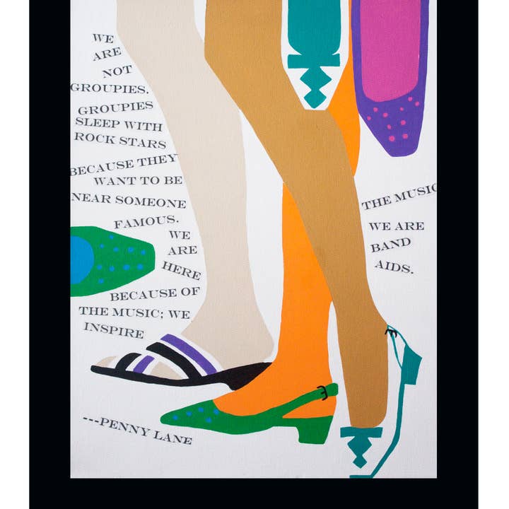 Amanda Wirig Retro Art - Wholesale Art Print - "What's Your Name, Little Girl?" Fine Art Print