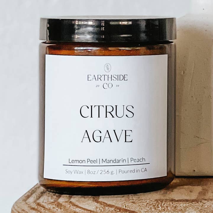 the earthside co - Wholesale Jar/Filled Candle - Citrus Agave0