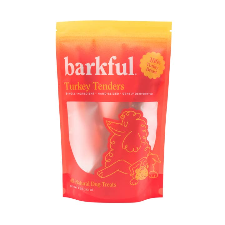 Turkey Tenders Dog Treats (4 oz Bag)- SINGLE INGREDIENT for wholesale by Barkful