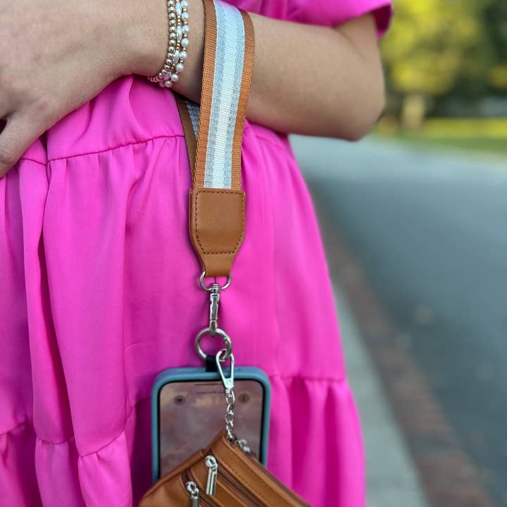 Save The Girls - Wholesale Bag Strap - Women's - Clip & Go Strap with Pouch - Stripe Collection2