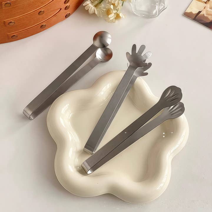 Otterware - Wholesale Kitchen Tong - Novelty Mini Snack Tongs (Stainless Steel, 3 Styles)5