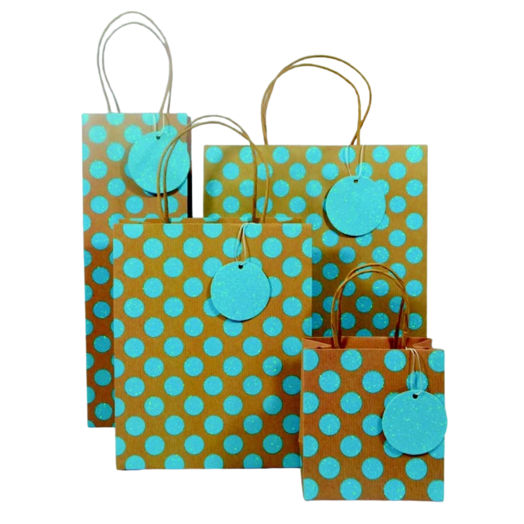 The Unique Paper Company - Wholesale Gift Bag - Neon Kraft Glitter Gift Bags Spring Easter Mother's Day2