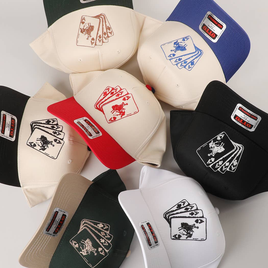 Fashion City - Wholesale Trucker Hat - Unisex - Western Cowboy Card Embroidered Trucker Hat7