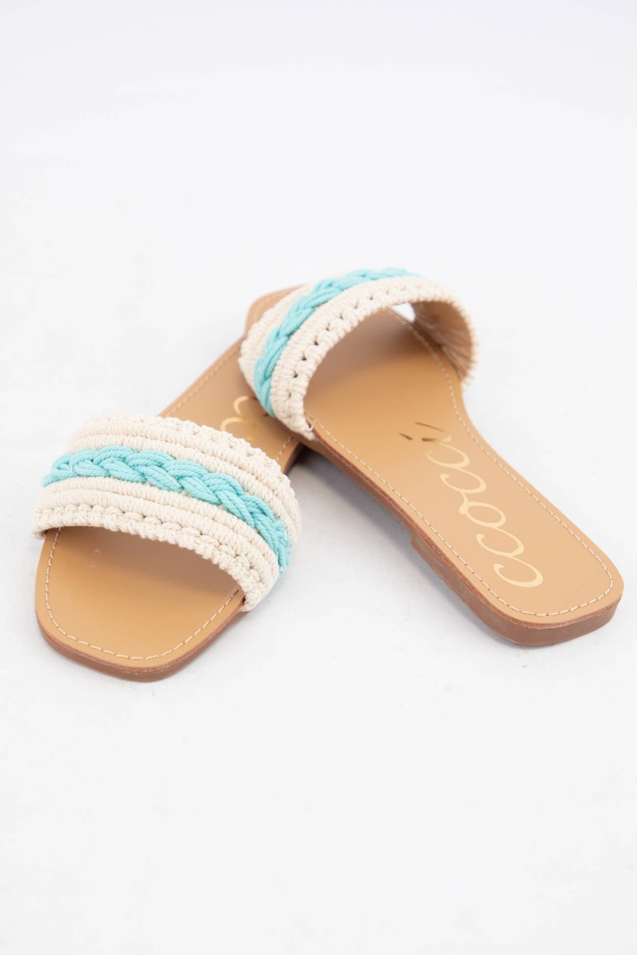 CCOCCI - Wholesale Sandals - Women's - WEEKLY DEAL COLOR LINE MACRAME BRAIDS UPPER SANDAL14