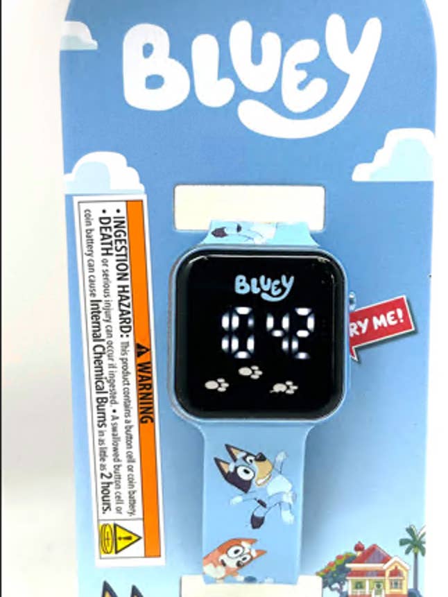 BLUEY LED WATCH W/PRINTED STRAPS for wholesale by The Zoofy Group , LLC
