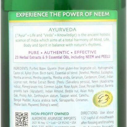 Auromere Ayurvedic Imports - Wholesale Mouthwash - 16 oz Ayurvedic Mouthwash1