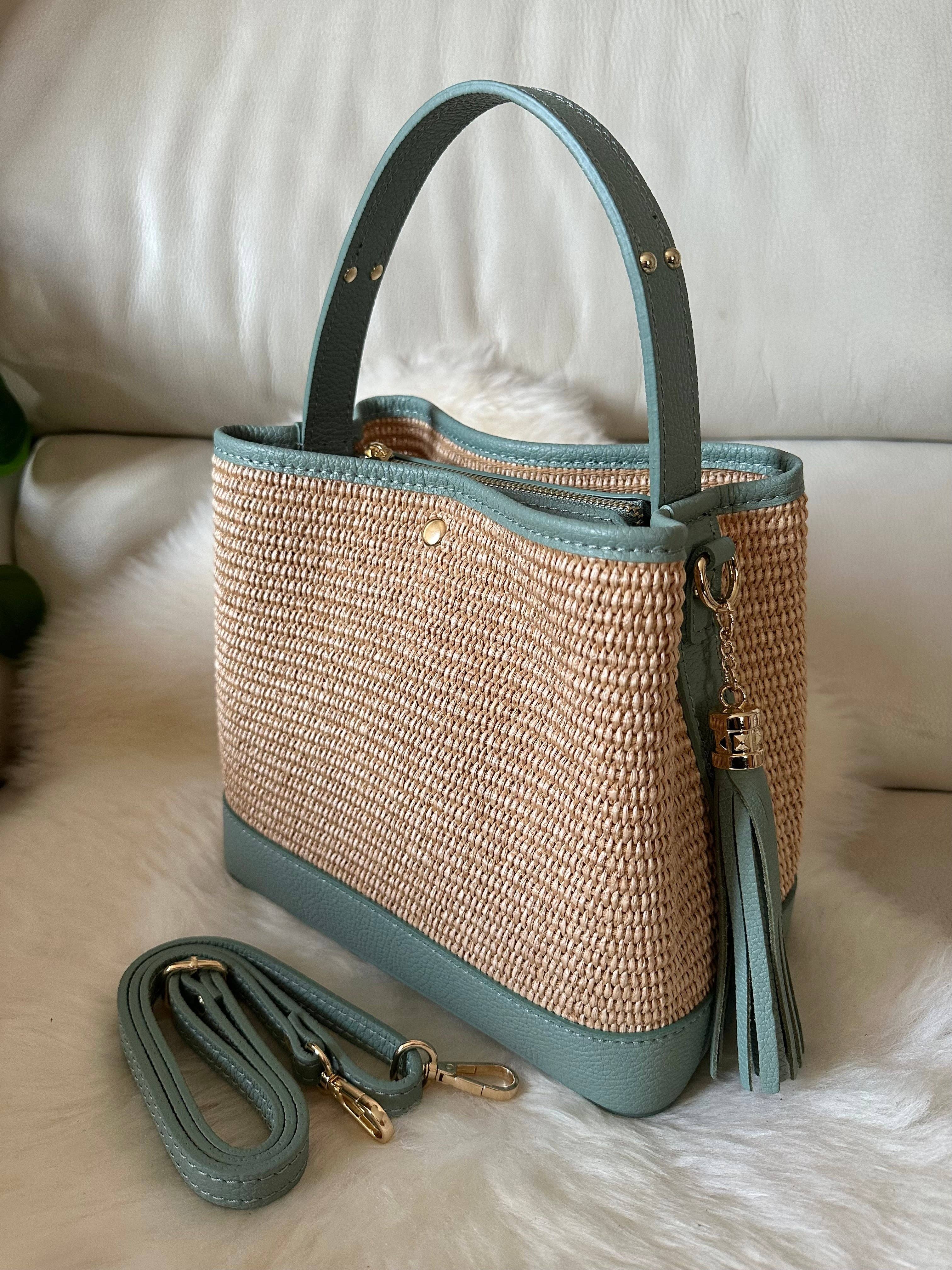 Zhade - Wholesale Top Handle Bag - Women's - LOLA - raffia bucket4