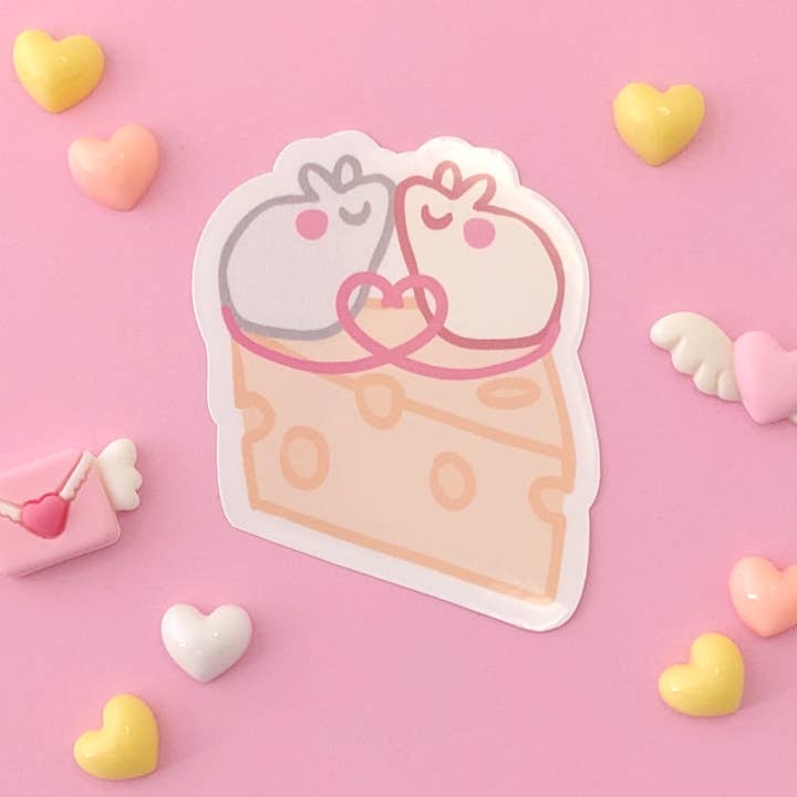 Cheesy Romance Sticker for wholesale by doodlemancy