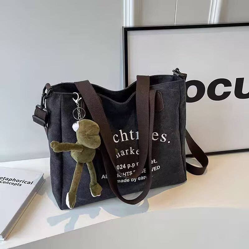 Sheer Trend - Wholesale Draagtas - Dames - Canvas tas met opdruk en hanger1