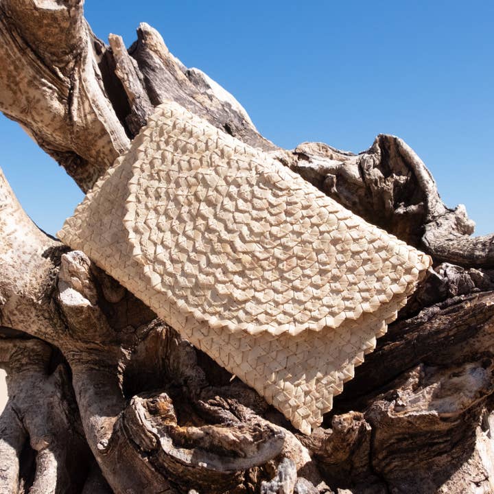 The Winding Road - Wholesale Clutch Bag - Women's - Straw Clutch Ivory1