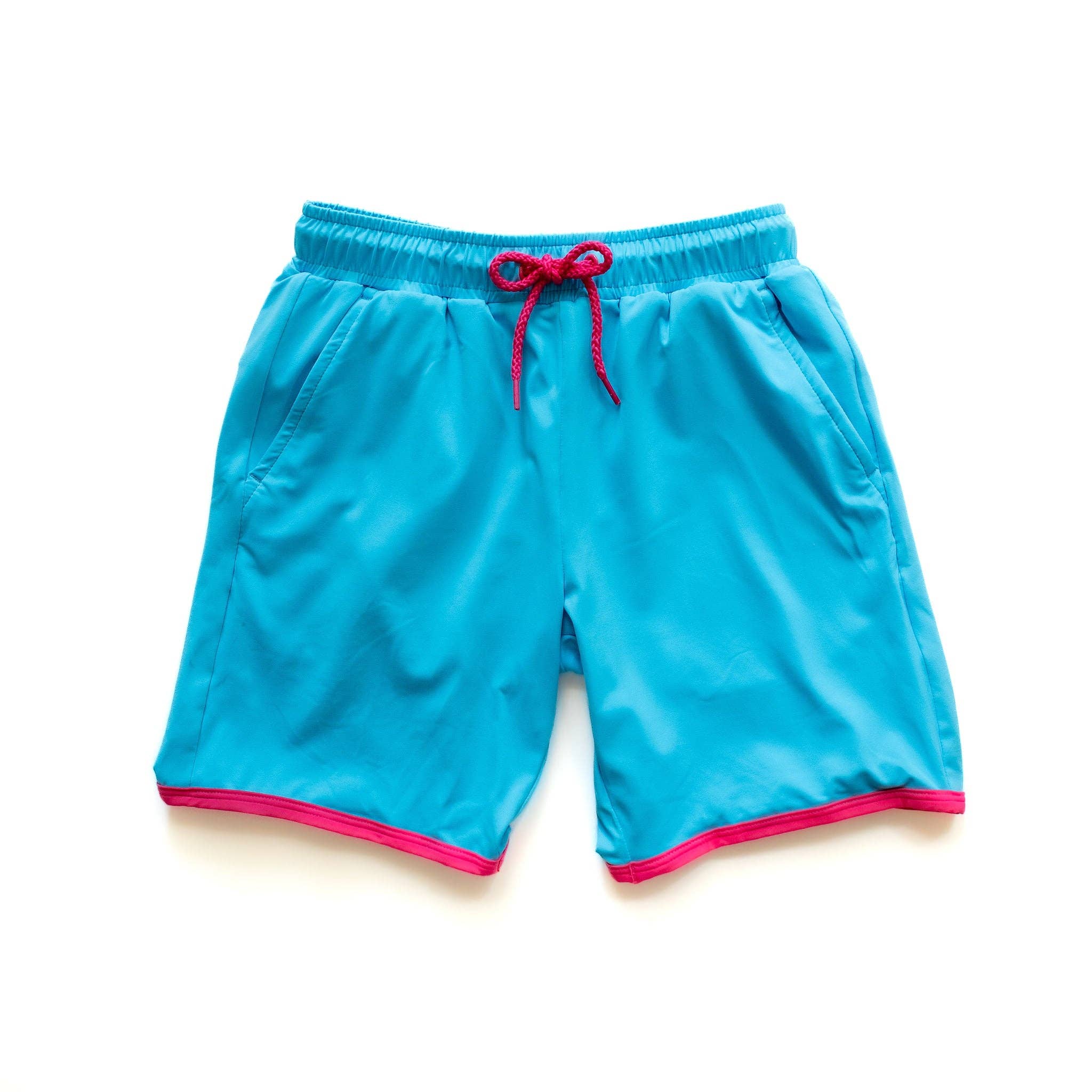 Navalora – Großhandel Badeshorts – Kinder – Miami Vibes Badeshorts in Rosa und Blau für Jungen
