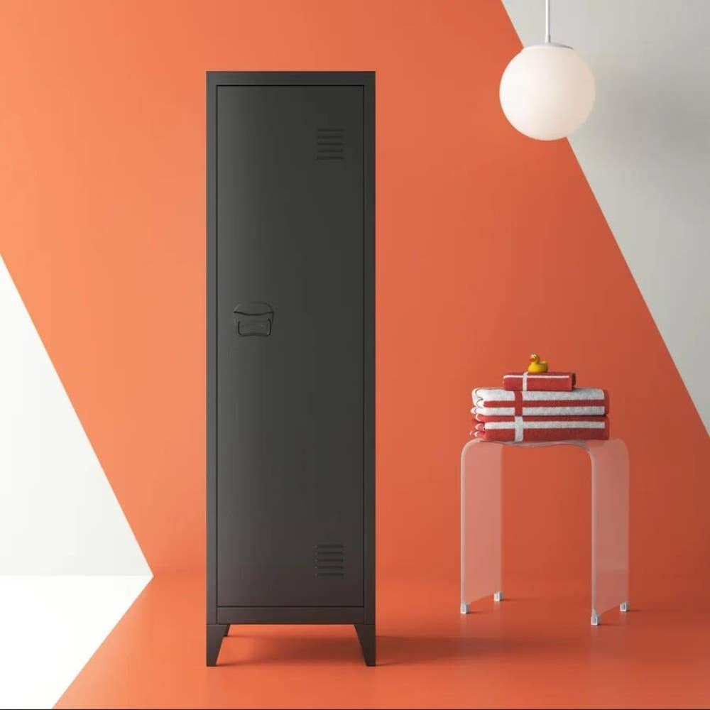 HOMYCASA DESIGN INC - Wholesale Cabinet - Multifuction 3-Tier Single Door Metal Storage Cabinet4