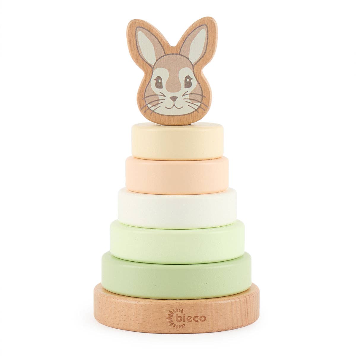 Bieco Spielwaren - Wholesale Wood Toy - Kids - STACKING TOWER RABBIT FINE FSC®0