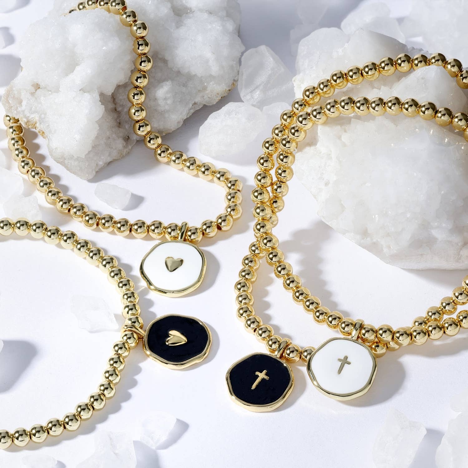 Splendid Iris - Wholesale Charm/Dangle Bracelet - Tiny Cross Bracelet3