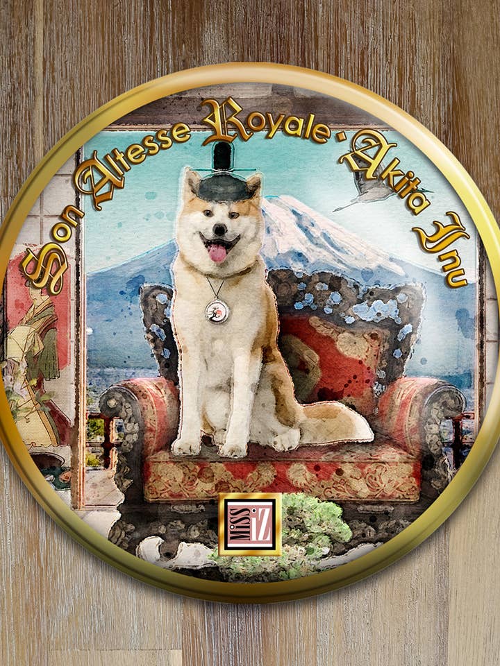 Espelho de bolso > Cão: AKITA INU por atacado de Miss Iz