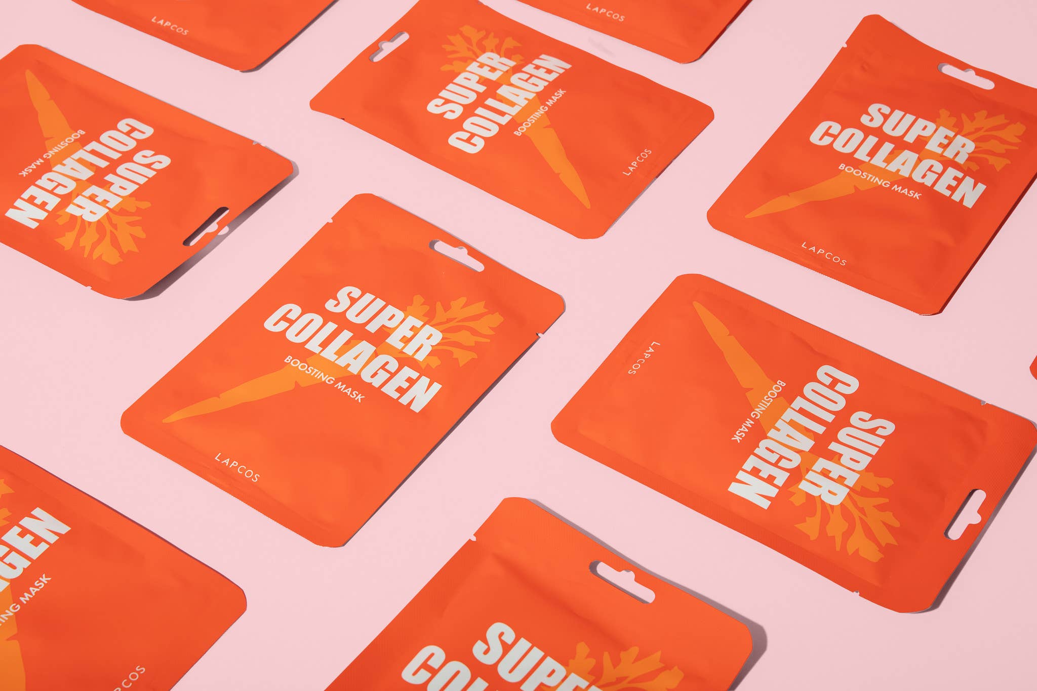 LAPCOS - Wholesale Skincare Face Mask - Super Collagen Boosting Carrot Sheet Mask 10-Pack2