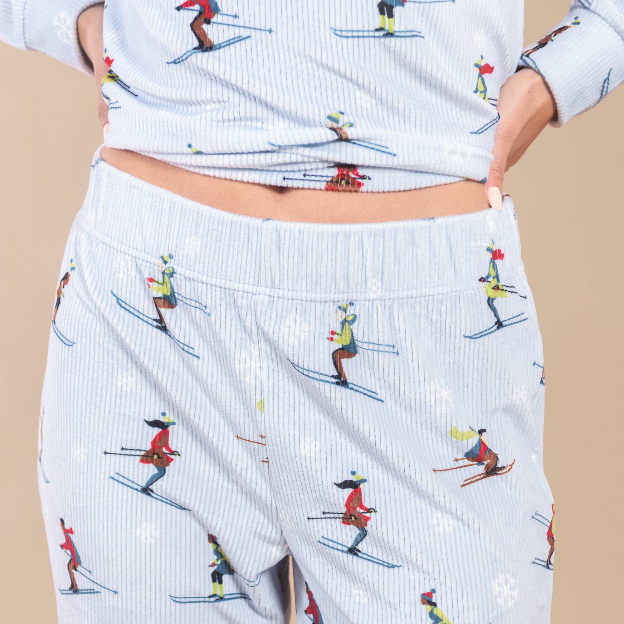 Amanda Blu - Wholesale Sleepwear Bottom - Women's - It's Snow Time Ski Pajama Pants | Snowy Winter PJ Bottoms2