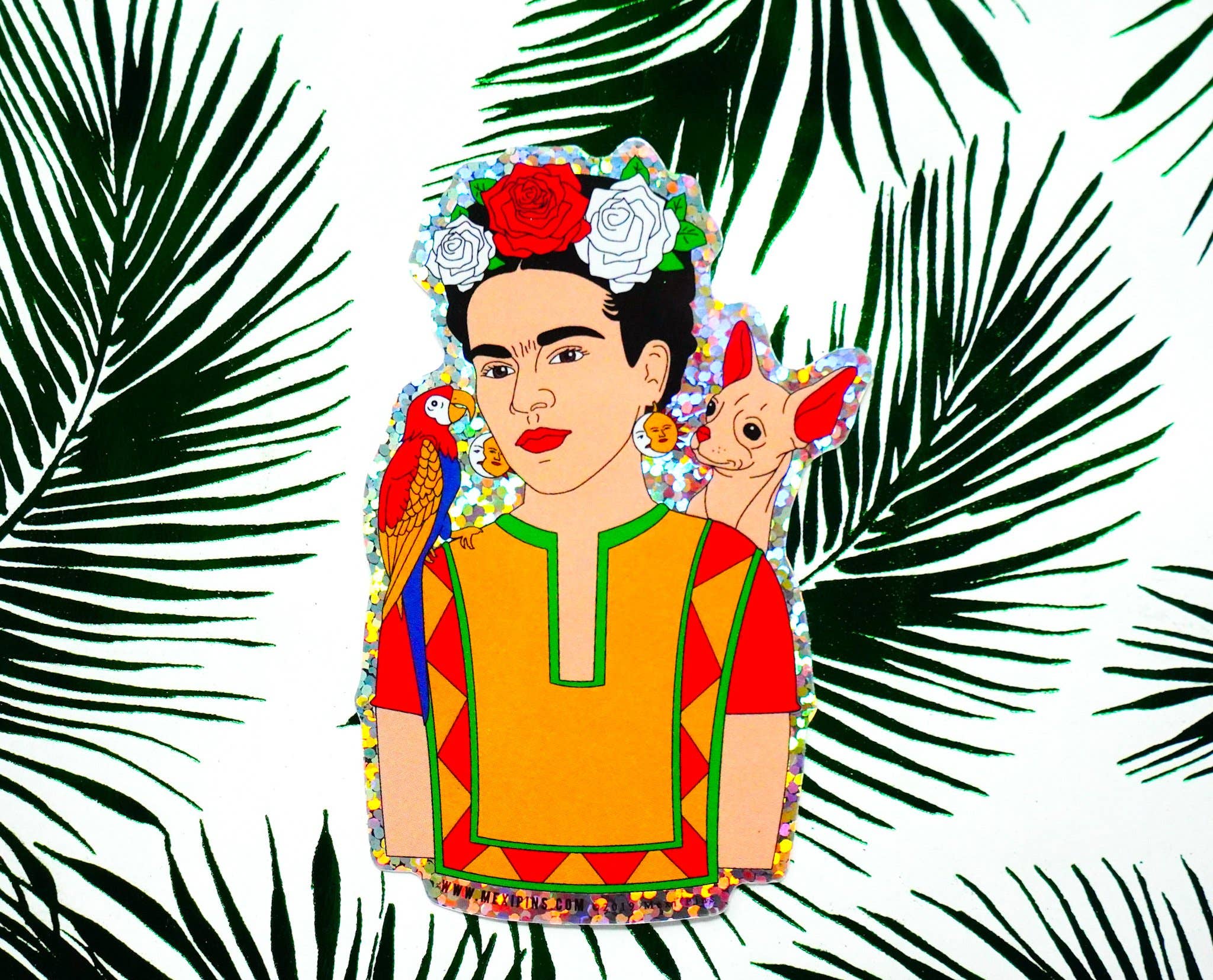 Frida Con Amigos 3" etiqueta engomada para venta al por mayor de PARTIMEWORKS