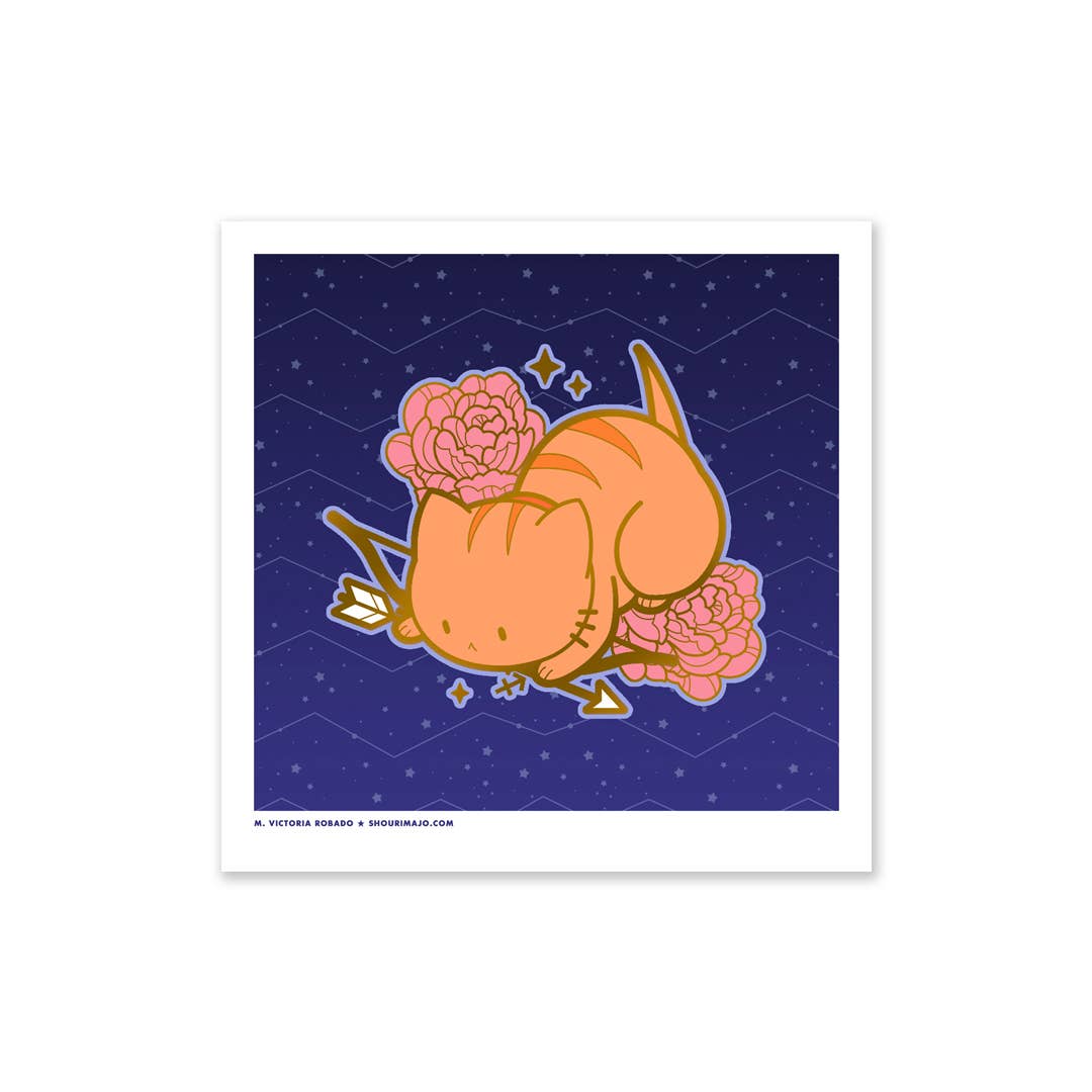 SHOURIMAJO - Wholesale Art Print - Art Prints Sassy Kitties Zodiac Kitties8