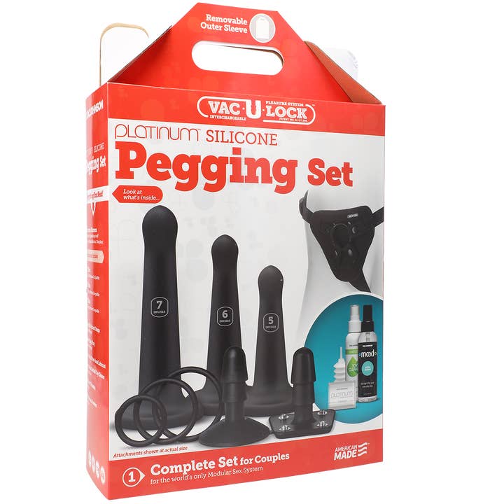 Vac-U-Lock Platinum Pegging Set for wholesale by Doc Johnson