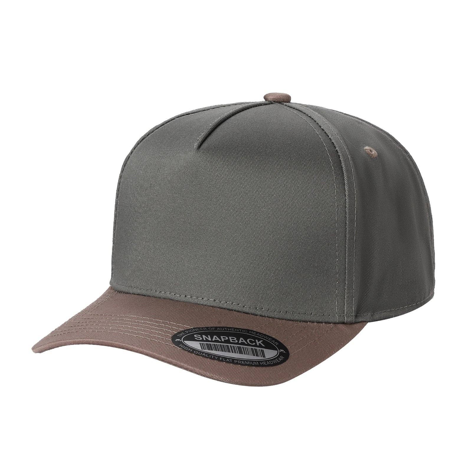 Burzip collection - Wholesale Hat Accessory - Men's - TCAO - 5 Panel Solid with Under Bill colored20