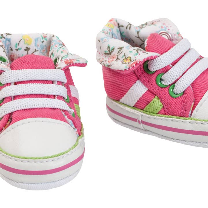 Pink dukke sneakers, størrelse 30-34 cm for engroshandel hos Heless